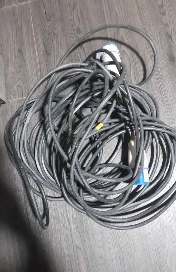 Cable de extensión eléctrica largo y resistente
