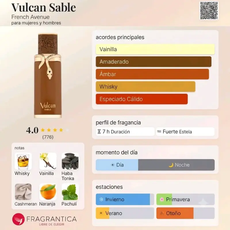 Perfume Vulcan Sable - 2