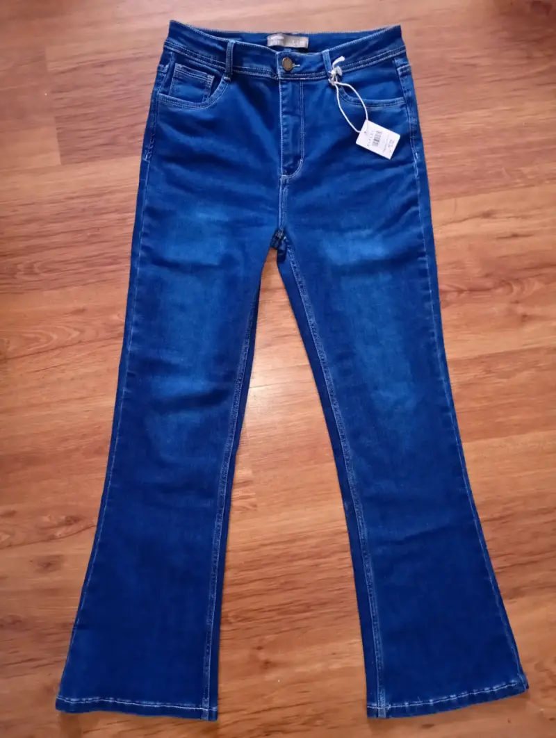 Jeans Efesis Flare tiro alto - 1