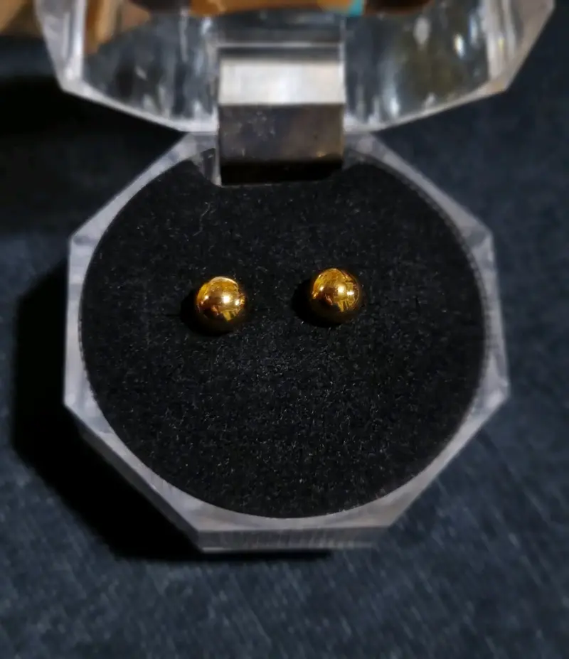 Aros de oro Goldfiel en estuche - 1