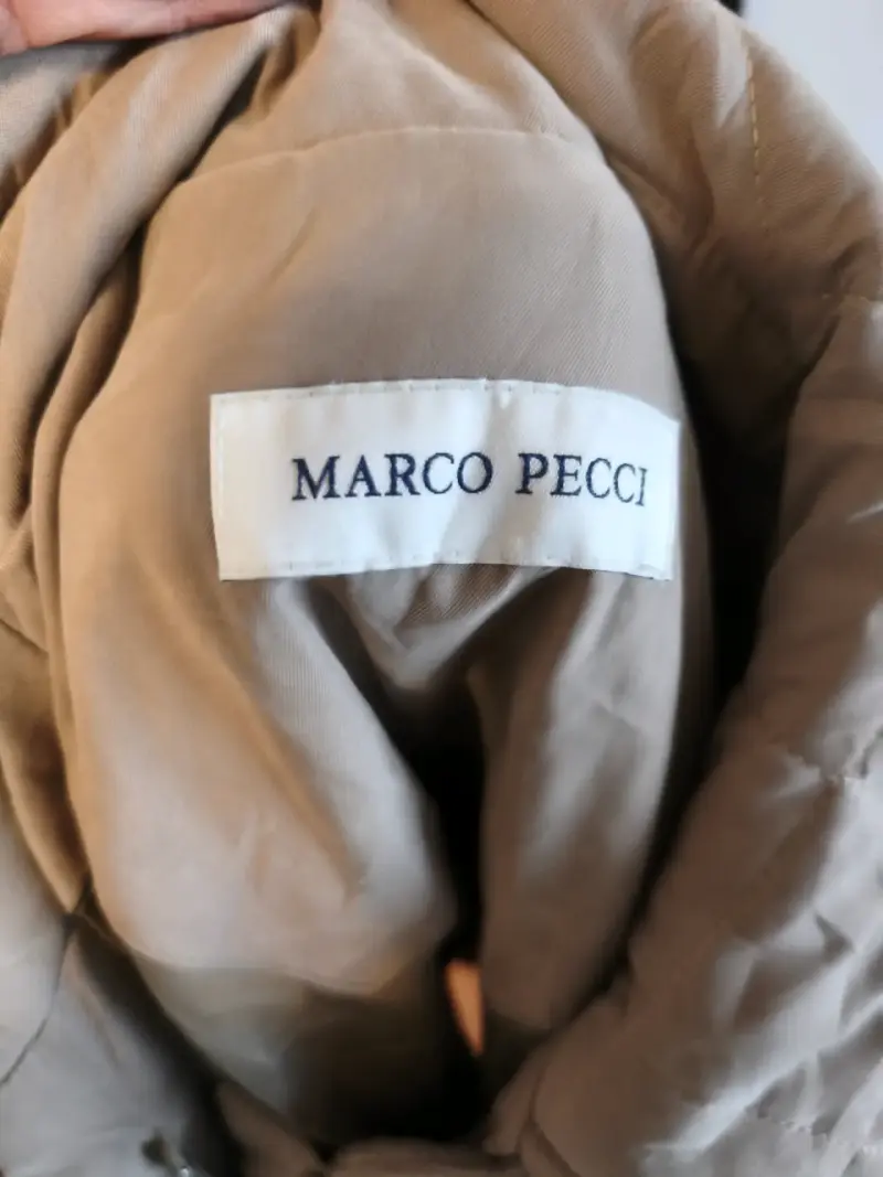 Abrigo acolchado beige Marco Pecci para mujer - 3