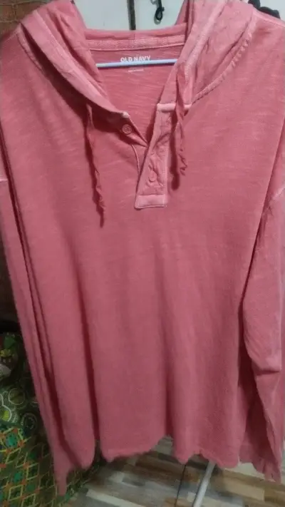 Polerón con capucha Old Navy rosa XL - miniatura 1