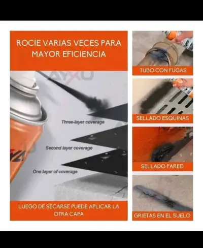 Spray Tapa Goteras Impermeabilizante 450ml - miniatura 3