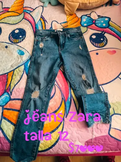 Enterito de mezclilla para niña Zara talla 10 - miniatura 5