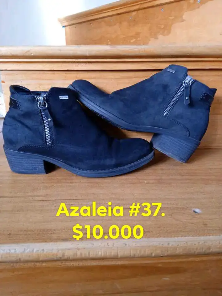 Botines negros Azaleia talla 37 con cierre lateral