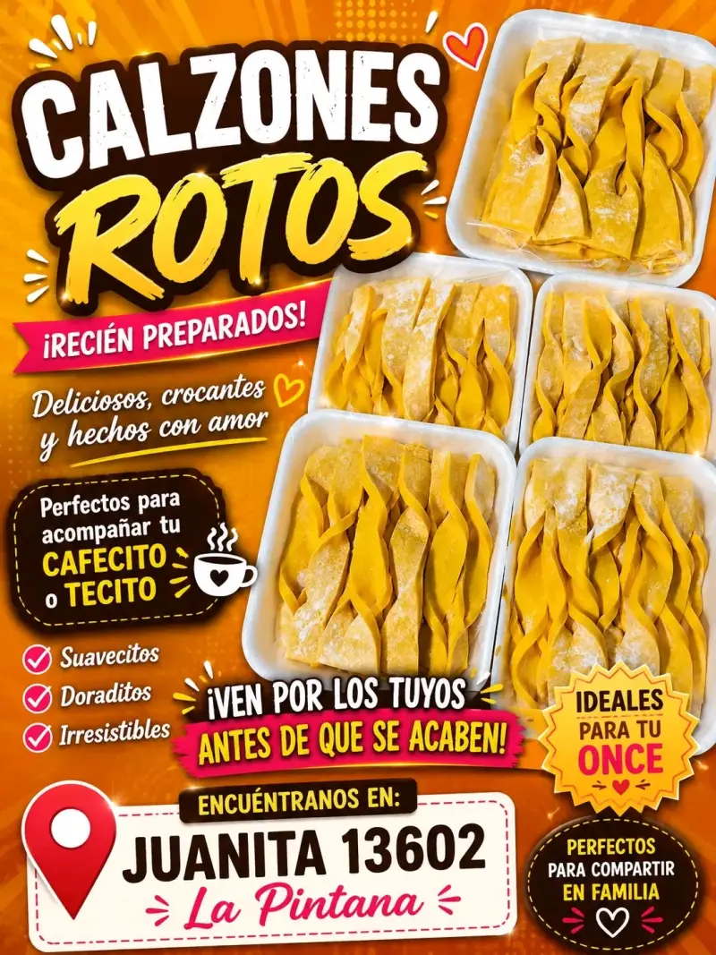 Calzones Rotos Recién Preparados