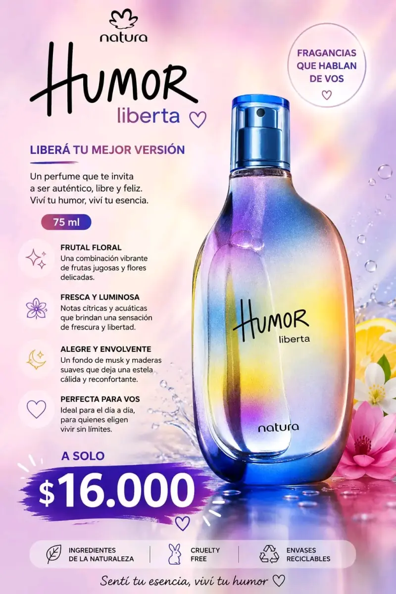 Perfume Natura Humor Liberta 75 ml