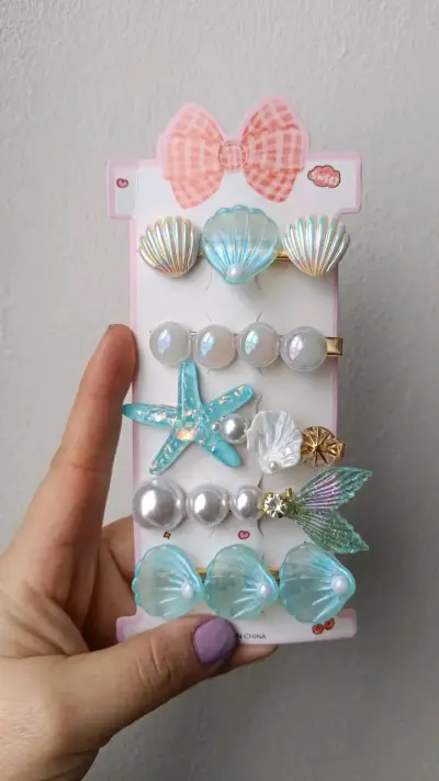 Set de Pinches para el Cabello con Diseño Marino - miniatura 2