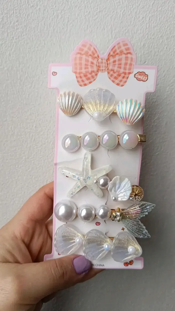 Set de Pinches para el Cabello con Diseño Marino - 3