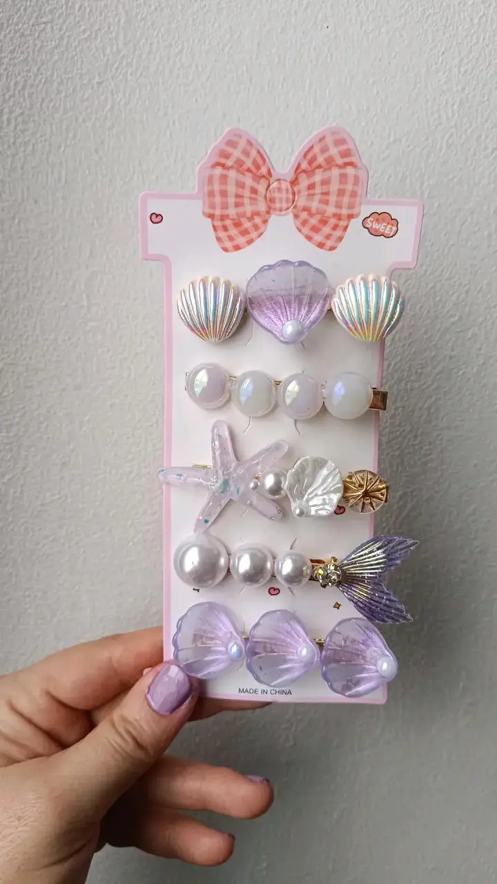 Set de Pinches para el Cabello con Diseño Marino - 4