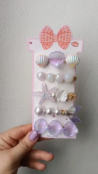 Set de Pinches para el Cabello con Diseño Marino - miniatura 4
