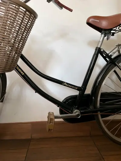Bicicleta Lahsen Provenza Negra con Canasto - miniatura 2
