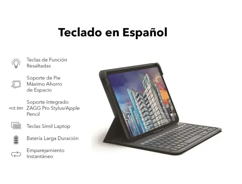Teclado ZAGG Messenger Folio 2 para iPad - 3