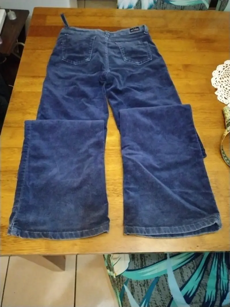Pantalones de pana azul marino Efesis para mujer - 2