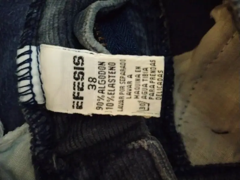 Pantalones de pana azul marino Efesis para mujer - 4