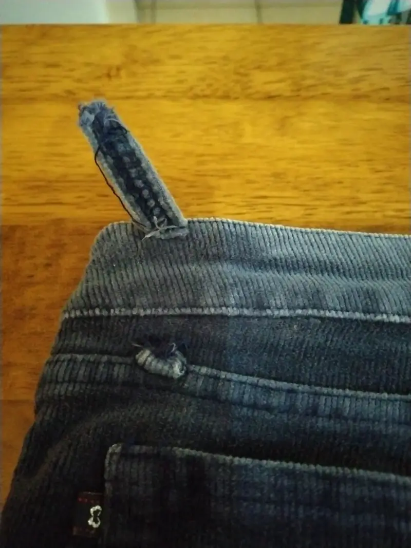 Pantalones de pana azul marino Efesis para mujer - 5