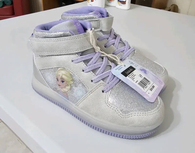 Zapatillas Luces infantiles Frozen plateadas