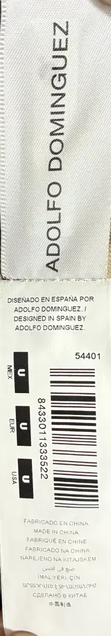 Cartera de cuero azul y beige con cadena - 5