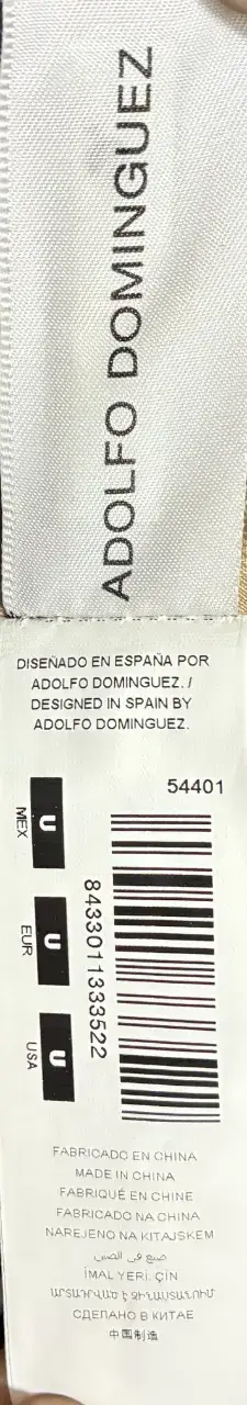 Cartera de cuero azul y beige con cadena - miniatura 5