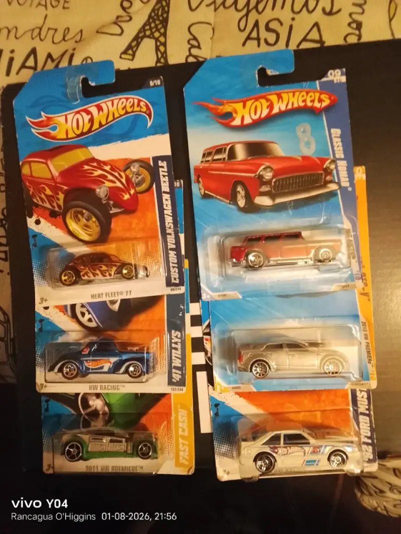 Set de autos Hot Wheels en blister