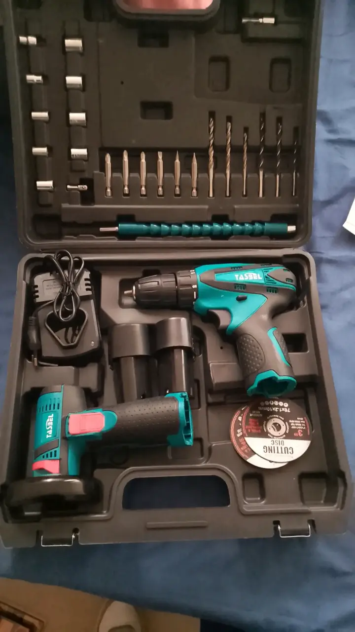 Set de herramientas eléctricas Tasbel con taladro y accesorios - 1