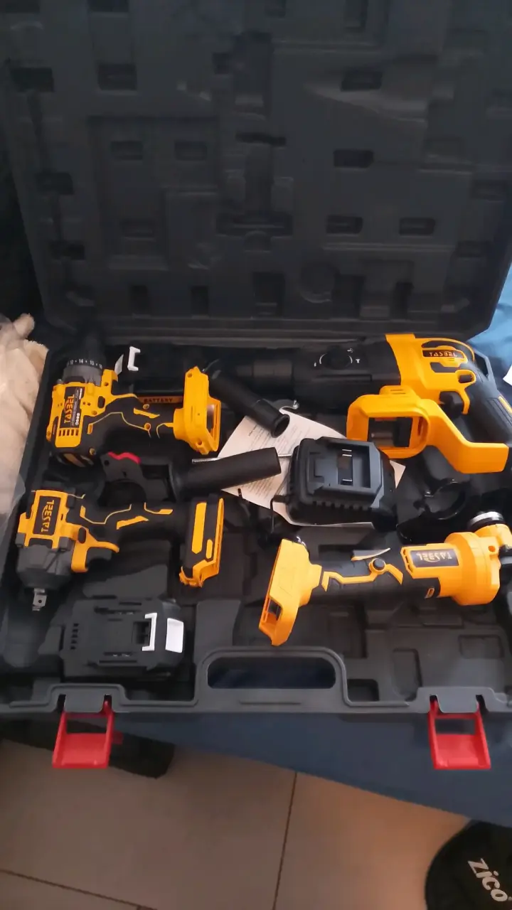 Set de herramientas eléctricas Tasbel con taladro y accesorios - 2