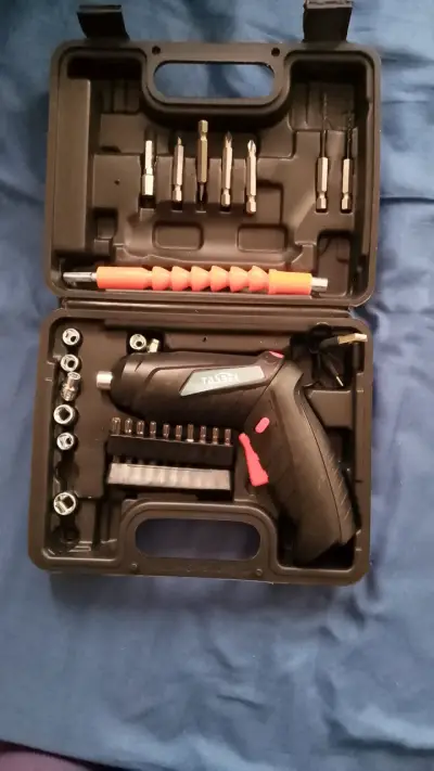 Set de herramientas eléctricas Tasbel con taladro y accesorios - miniatura 3