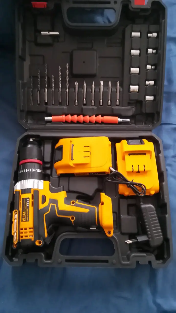 Set de herramientas eléctricas Tasbel con taladro y accesorios - 4