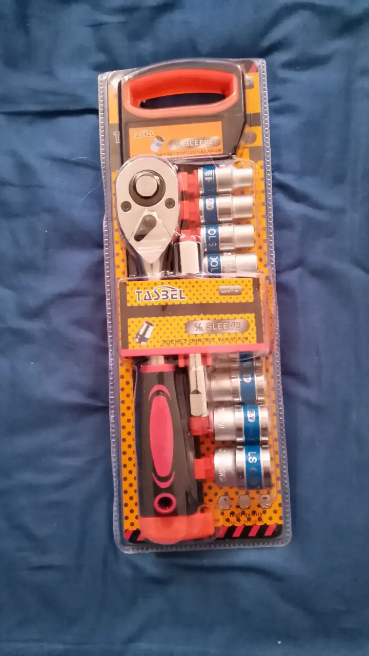Set de herramientas eléctricas Tasbel con taladro y accesorios - 5