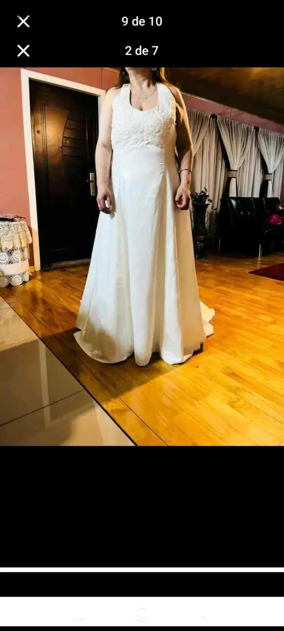 Vestido de Novia Marfil Elegante - 2