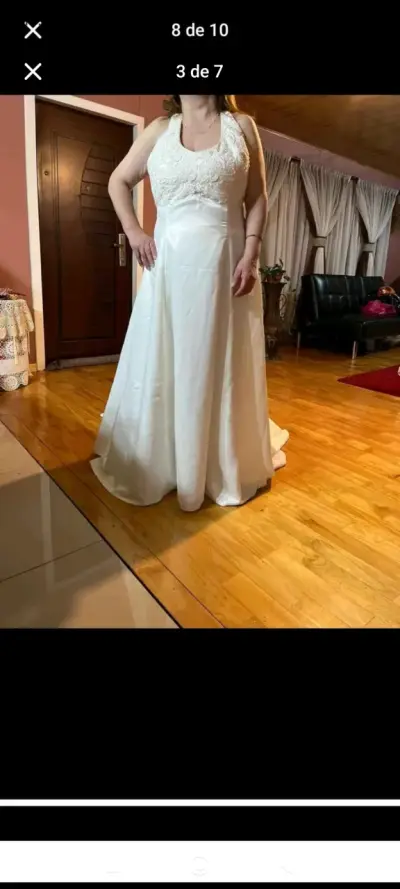 Vestido de Novia Marfil Elegante - miniatura 3