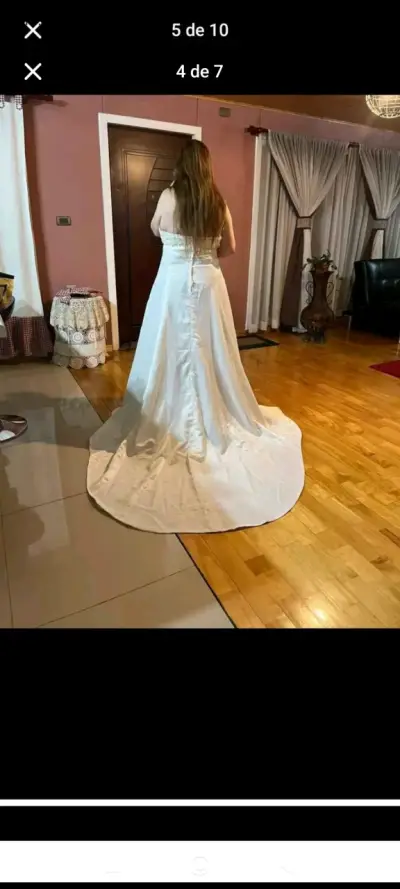 Vestido de Novia Marfil Elegante - miniatura 4