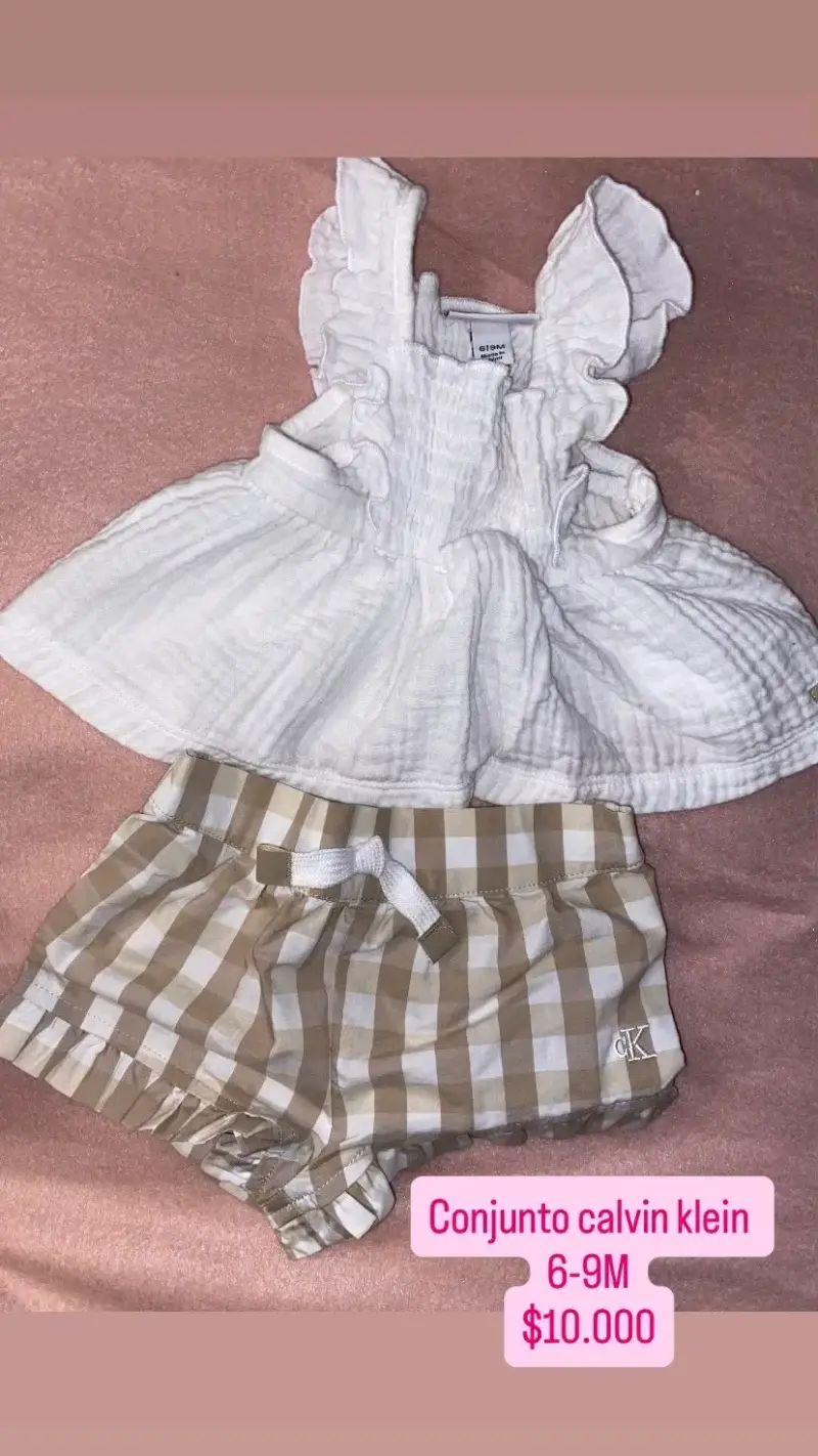Conjunto Calvin Klein para bebé 6-9 meses