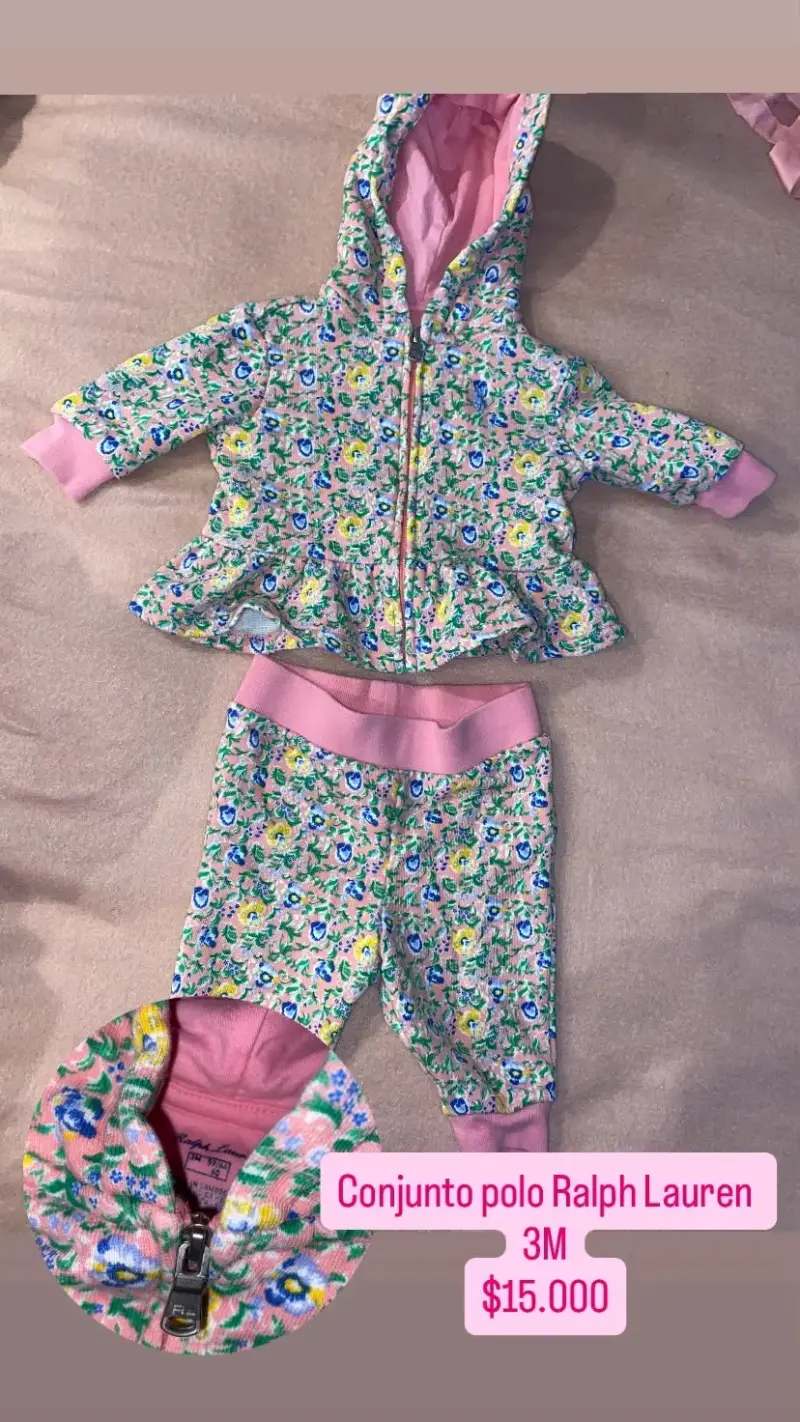 Conjunto de bebé floral Ralph Lauren 3M