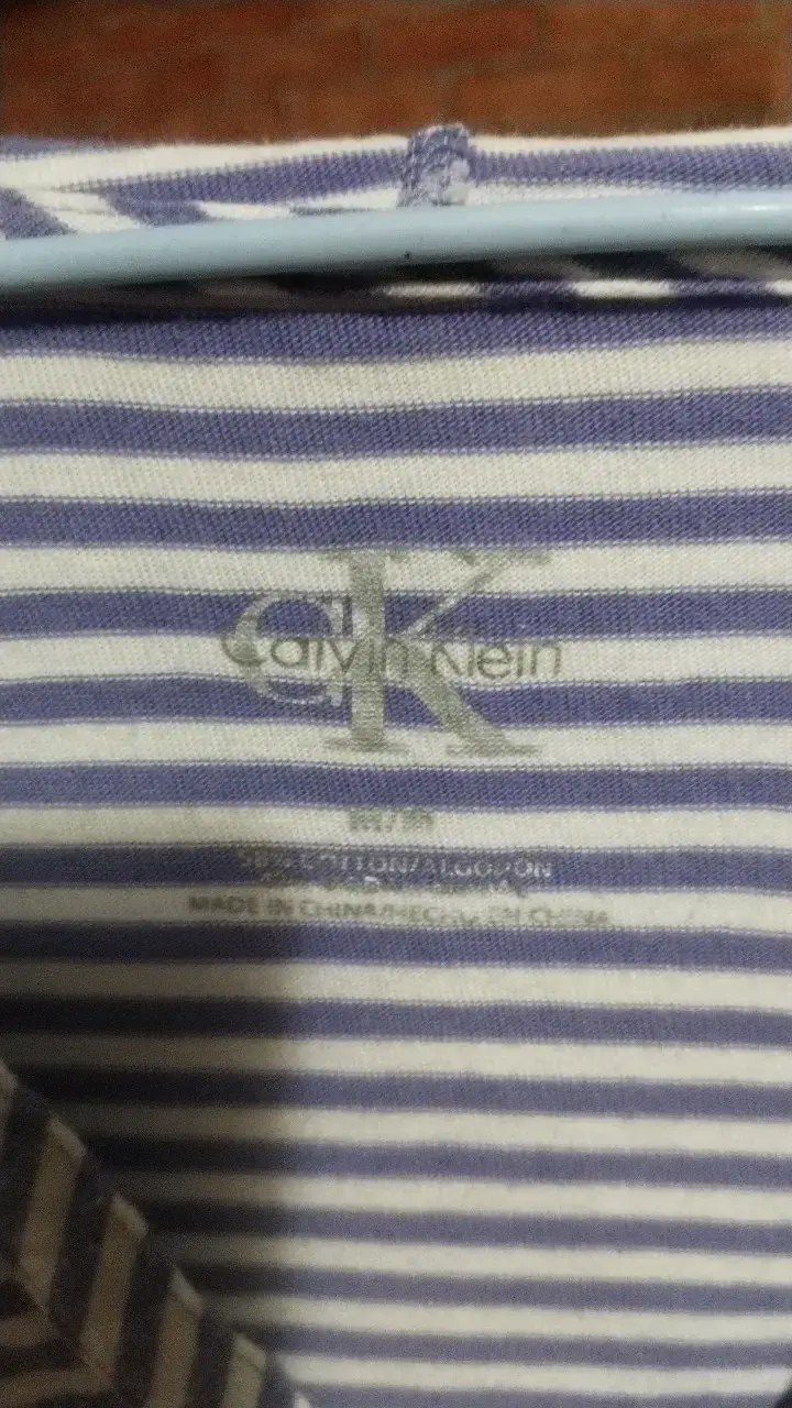 Polera rayada Calvin Klein de algodón - 2