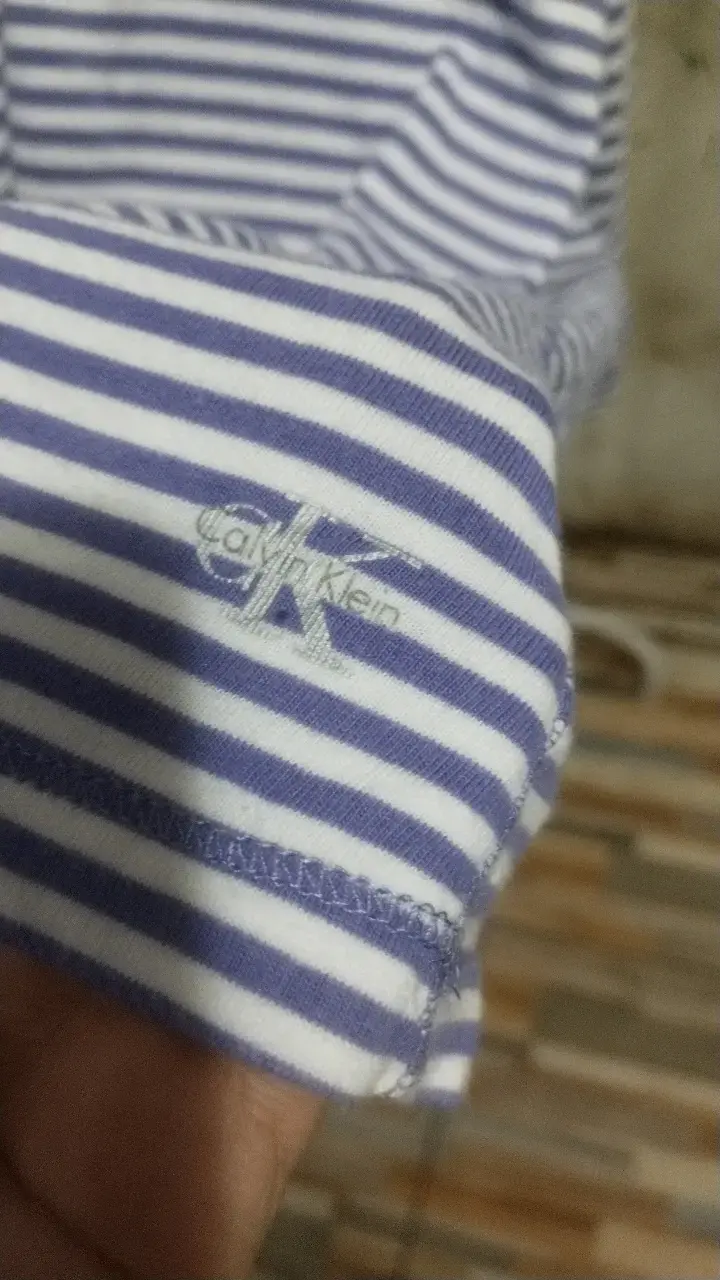 Polera rayada Calvin Klein de algodón - 3