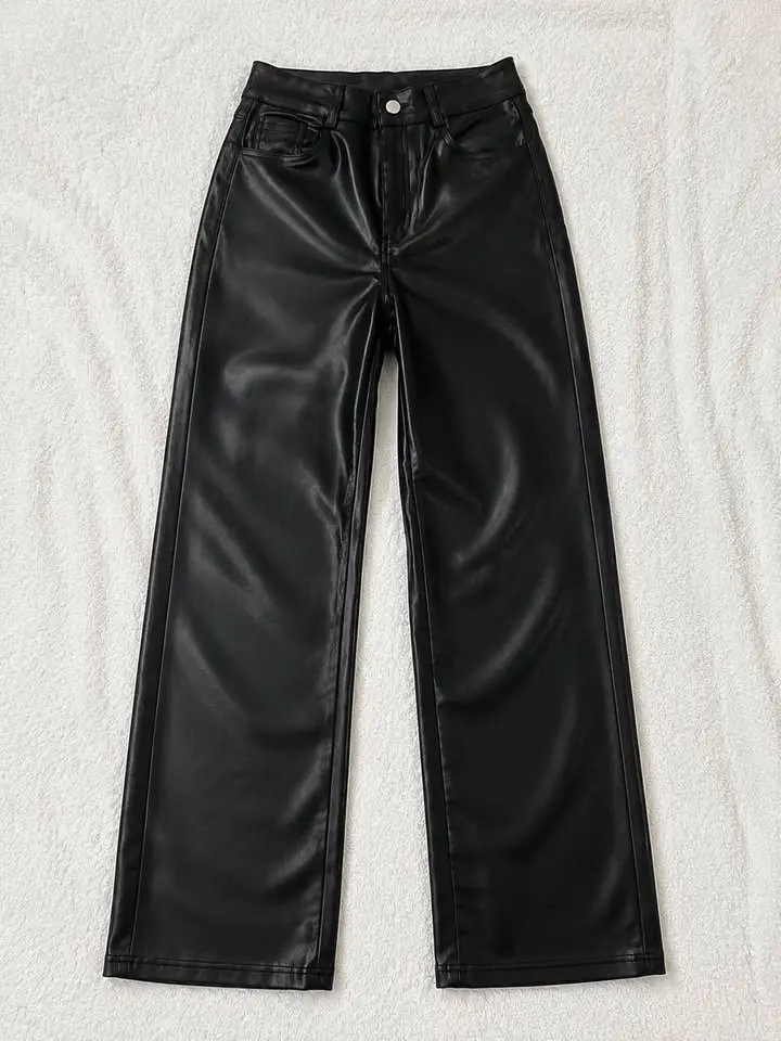 Jeans push up cuerina talla 38 con detalles - 1