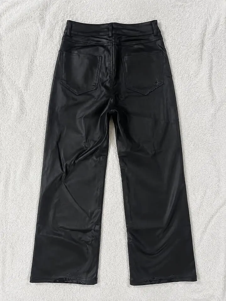 Jeans push up cuerina talla 38 con detalles - 2