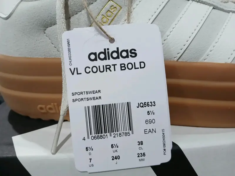 Zapatillas Adidas VL Court Bold blancas - 3