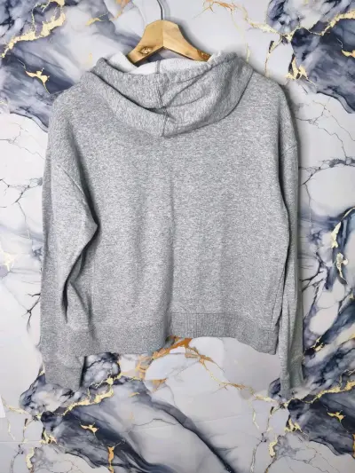 Polerón con capucha gris Reebok para mujer - miniatura 2