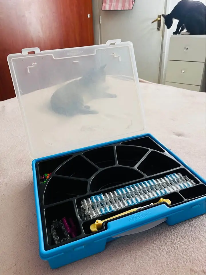 Kit de manualidades Rainbow Loom con estuche - 1