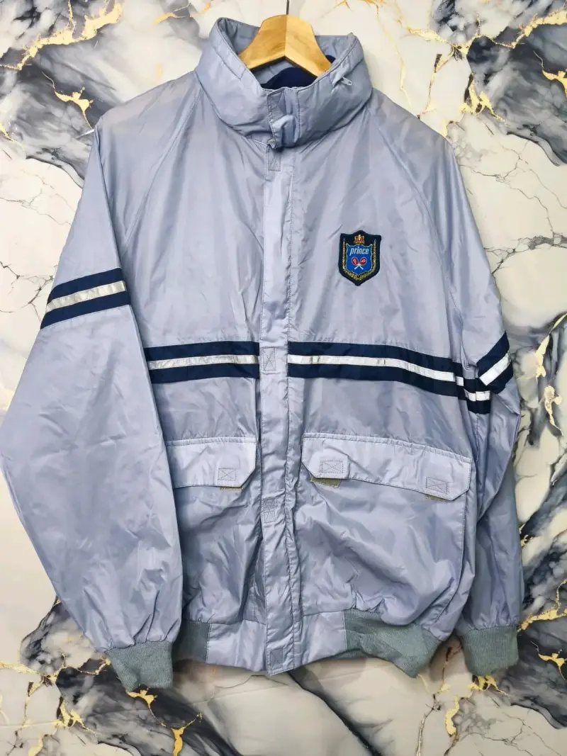 Chaqueta deportiva azul Prince con logo - 1