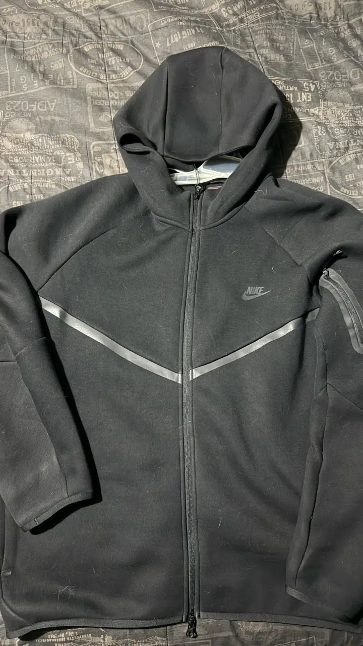 Polerón Nike Tech Negro 2xl - 1