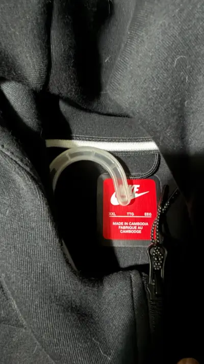 Polerón Nike Tech negro y gris 2xl - miniatura 3