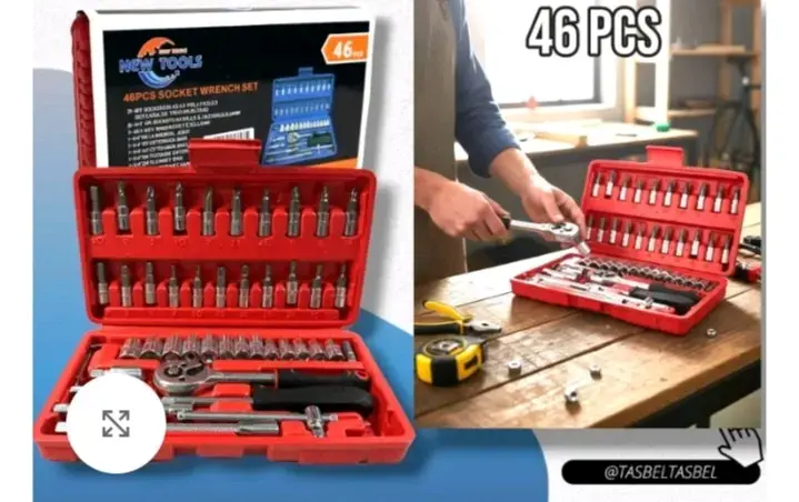 Juego de Llaves de Vaso 46 Piezas New Tools