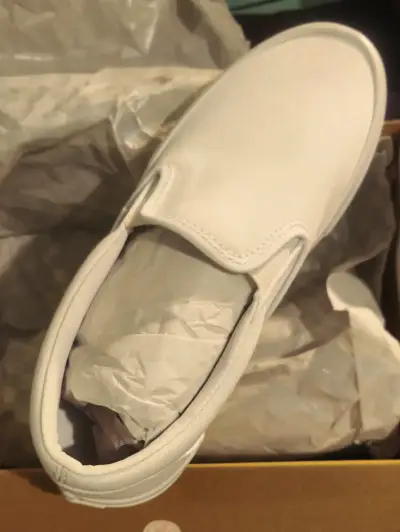 Zapatillas blancas slip-on Vans clásicas - miniatura 3
