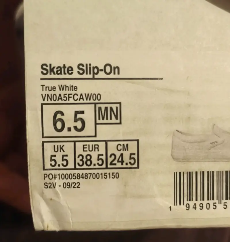 Zapatillas blancas slip-on Vans clásicas - 5