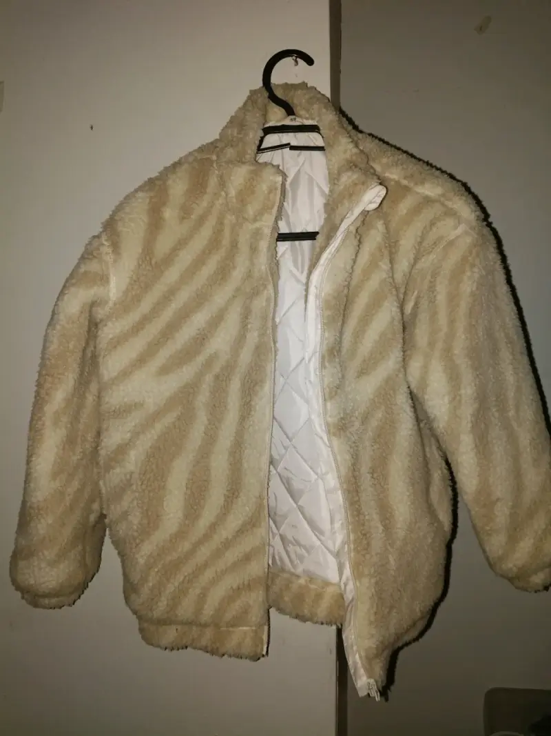 Chaqueta de peluche beige para niños H&M - 1