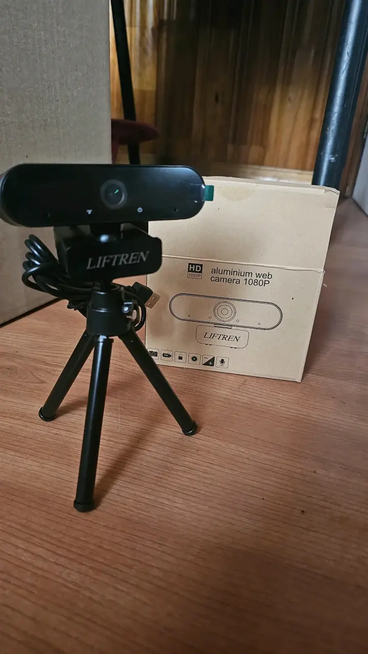 Cámara web HD 1080P con trípode Liftren