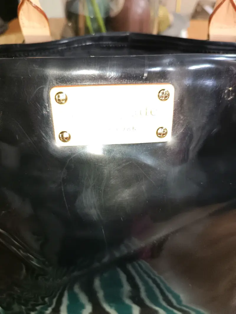 Bolso de mano Kate Spade negro con asas beige - 2